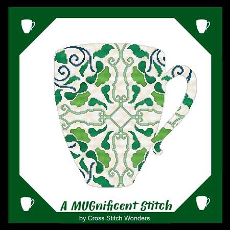 cross stitch pattern A MUGnificent Stitch - REFLECTION MUG 2R