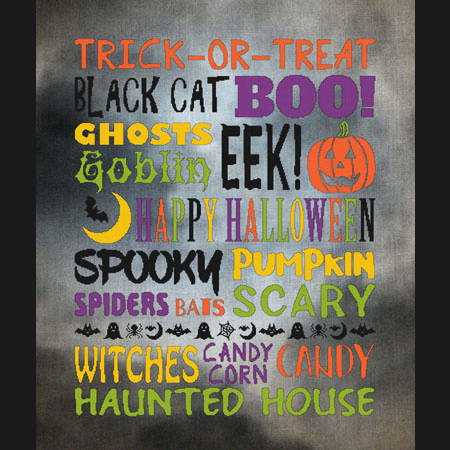 cross stitch pattern Subway Art - HALLOWEEN