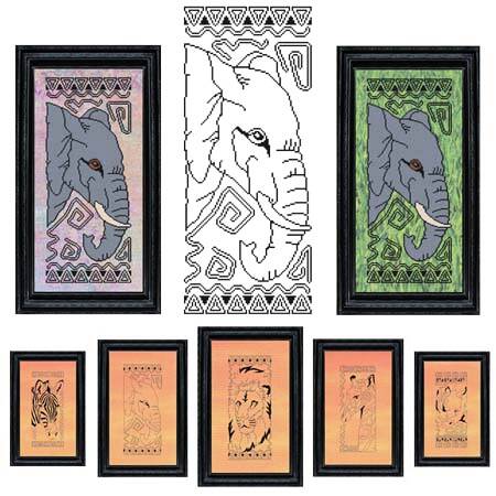 cross stitch pattern African Animal Series - ELEPHANT