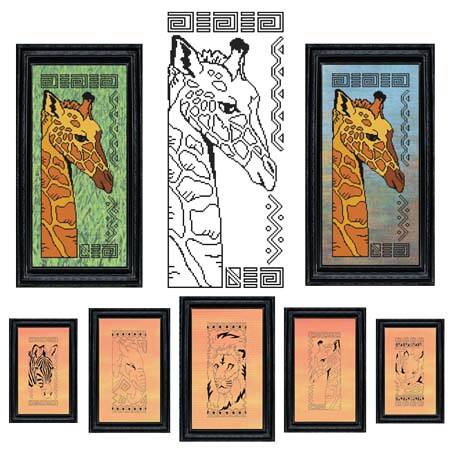 cross stitch pattern African Animal Series - GIRAFFE