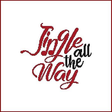 cross stitch pattern Jingle All The Way
