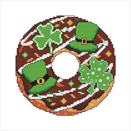 cross stitch pattern A Year Of Donuts - March