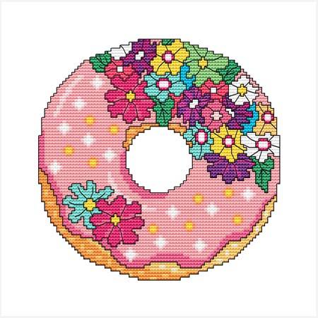 cross stitch pattern A Year Of Donuts - May