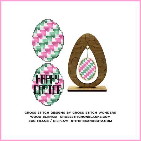 cross stitch pattern Easter Egg Quilt Block 6