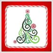 cross stitch pattern Art Deco Tree 02
