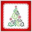 cross stitch pattern Art Deco Tree 04