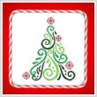 cross stitch pattern Art Deco Tree 05