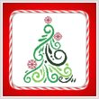 cross stitch pattern Art Deco Tree 09