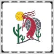 cross stitch pattern Arizona Kokopelli