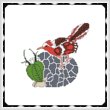 cross stitch pattern Arizona Road Runner