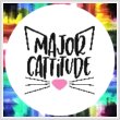 cross stitch pattern Major Cattitude