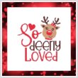cross stitch pattern So Deerly Loved