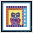 cross stitch pattern Crazy Patch Owl 04