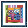 cross stitch pattern Crazy Patch Owl 08