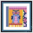 cross stitch pattern Crazy Patch Owl 09