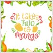 cross stitch pattern It Takes Two To Mango