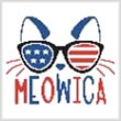 cross stitch pattern Meowica