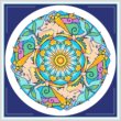 cross stitch pattern Mandala - Hedgehog