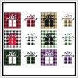 cross stitch pattern Fun With Plaid - Present / Gift