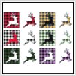 cross stitch pattern Fun With Plaid - Reindeer