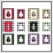 cross stitch pattern Fun With Plaid - Snowman Stamp