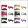 cross stitch pattern Fun With Plaid - Tow Jeep