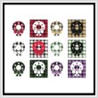 cross stitch pattern Fun With Plaid - Wreath