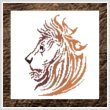 cross stitch pattern Tribal Lion