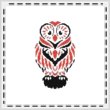 cross stitch pattern Tribal Owl 06