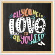 cross stitch pattern All You Need Is Love Is All You Need