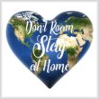 cross stitch pattern Don't Roam Stay At Home