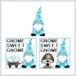 cross stitch pattern A Year Of Gnomes - JANUARY