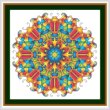 cross stitch pattern Mandala - Scarab