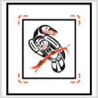 cross stitch pattern A Northwest Coast Native Raven