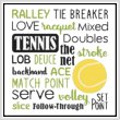 cross stitch pattern Subway Art - Sports - TENNIS