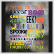 cross stitch pattern Subway Art - HALLOWEEN