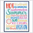 cross stitch pattern Subway Art - SUMMER