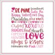 cross stitch pattern Subway Art - VALENTINE