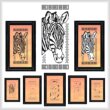 cross stitch pattern African Animal Series - ZEBRA