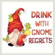 cross stitch pattern Bloody Mary Gnome