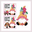 cross stitch pattern A Year Of Gnomes - MAY