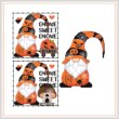cross stitch pattern A Year Of Gnomes - OCTOBER