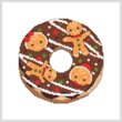 cross stitch pattern A Year Of Donuts - December