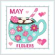 cross stitch pattern A Year Of Mugs - MAY