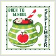 cross stitch pattern A Year Of Mugs - SEPTEMBER