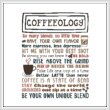 cross stitch pattern COFFEEOLOGY - Coffee Subway Style