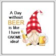 cross stitch pattern Mr. Beer Gnome