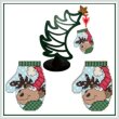 cross stitch pattern Mitten Series - MOOSE