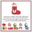 cross stitch pattern Christmas Stocking - Reindeer
