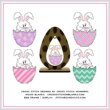 cross stitch pattern Easter Egg Animal - Bunny